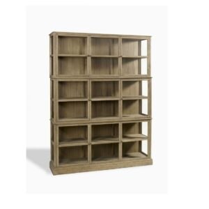 Vitrina de Roble con Puertas de Cristal