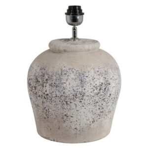 Lámpara de Mesa Ø30x40 cm – Cerámica Gris Envejecido
