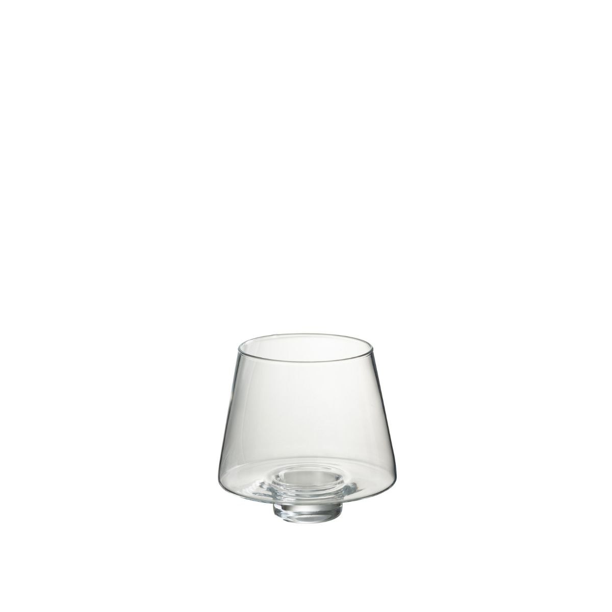 Portavelas de Cristal Transparente