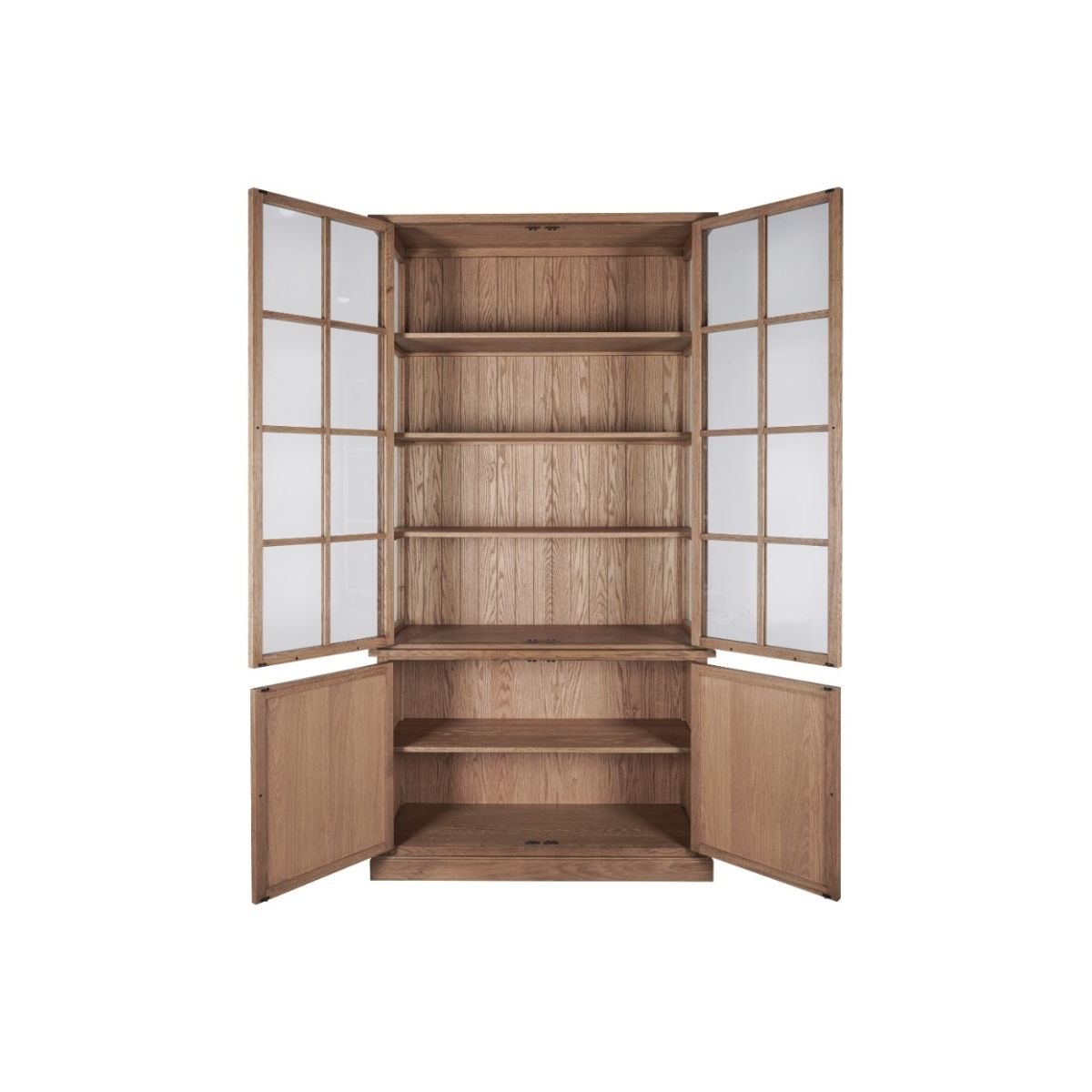 Vitrina de Roble Natural con Cuatro Puertas - Imagen 3