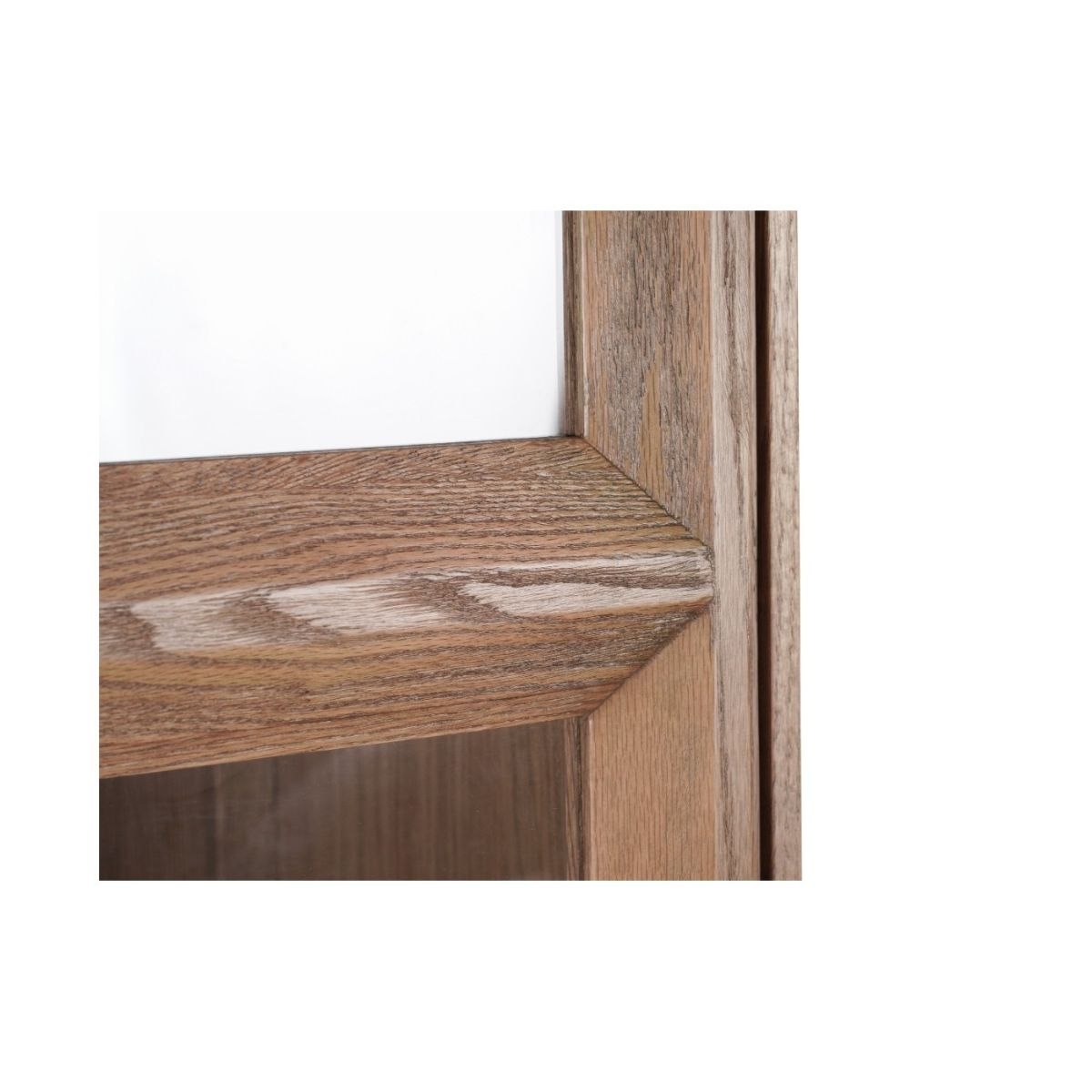 Vitrina de Roble Natural con Dos Puertas de Cristal - Imagen 5